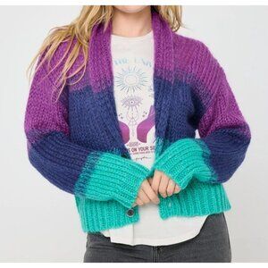 Spiritual Gangster Royce Stripe Cardigan Women's Size Small in Multi New W/ Tag!